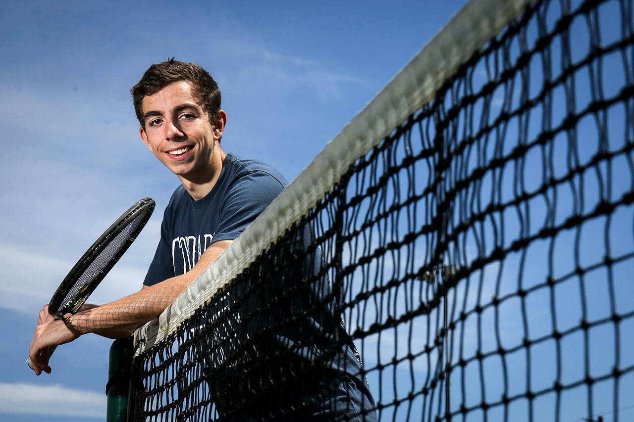 Snohomish senior Kincaid Norris hasn’t lost a regular-season match in the past two seasons and is headed to the 3A state tournament. (Kevin Clark / The Herald)