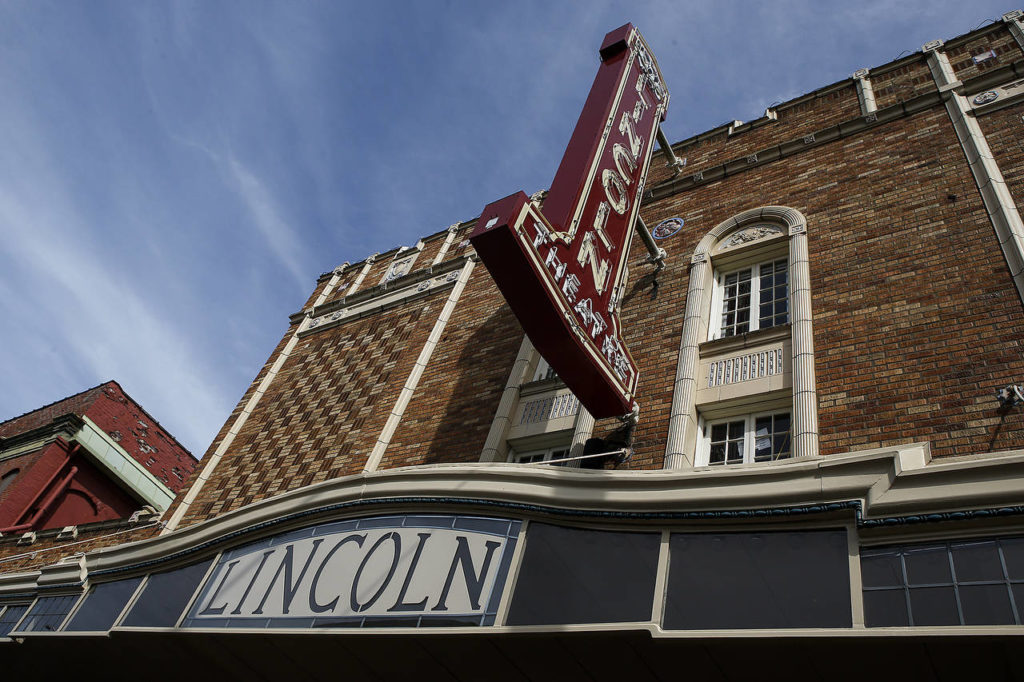 Dating back to the 1920s, downtown Mount Vernon’s Lincoln Theatre offers an array of performances ranging from films to theater productions. (Ian Terry / The Herald)
