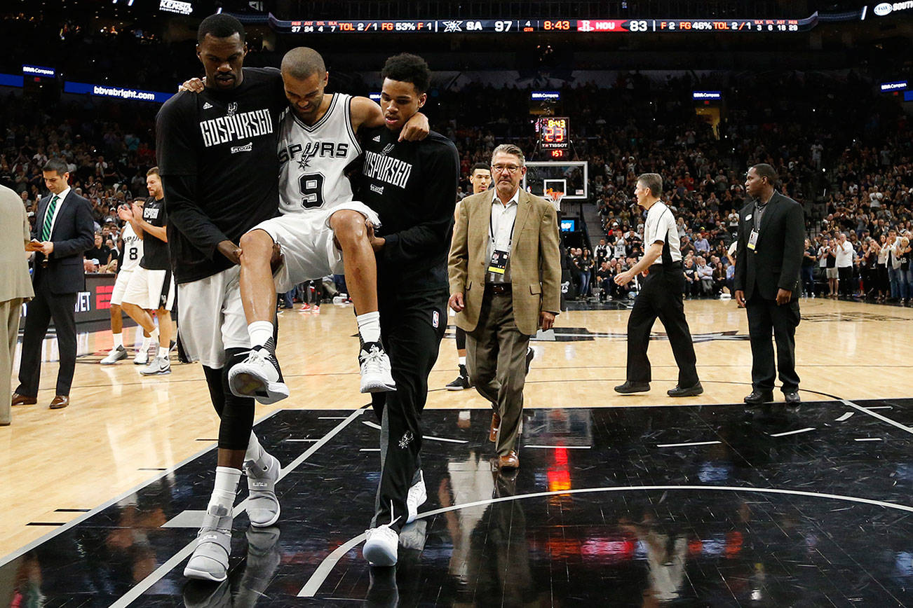 Spurs’ Parker out for rest of the playoffs with quad injury