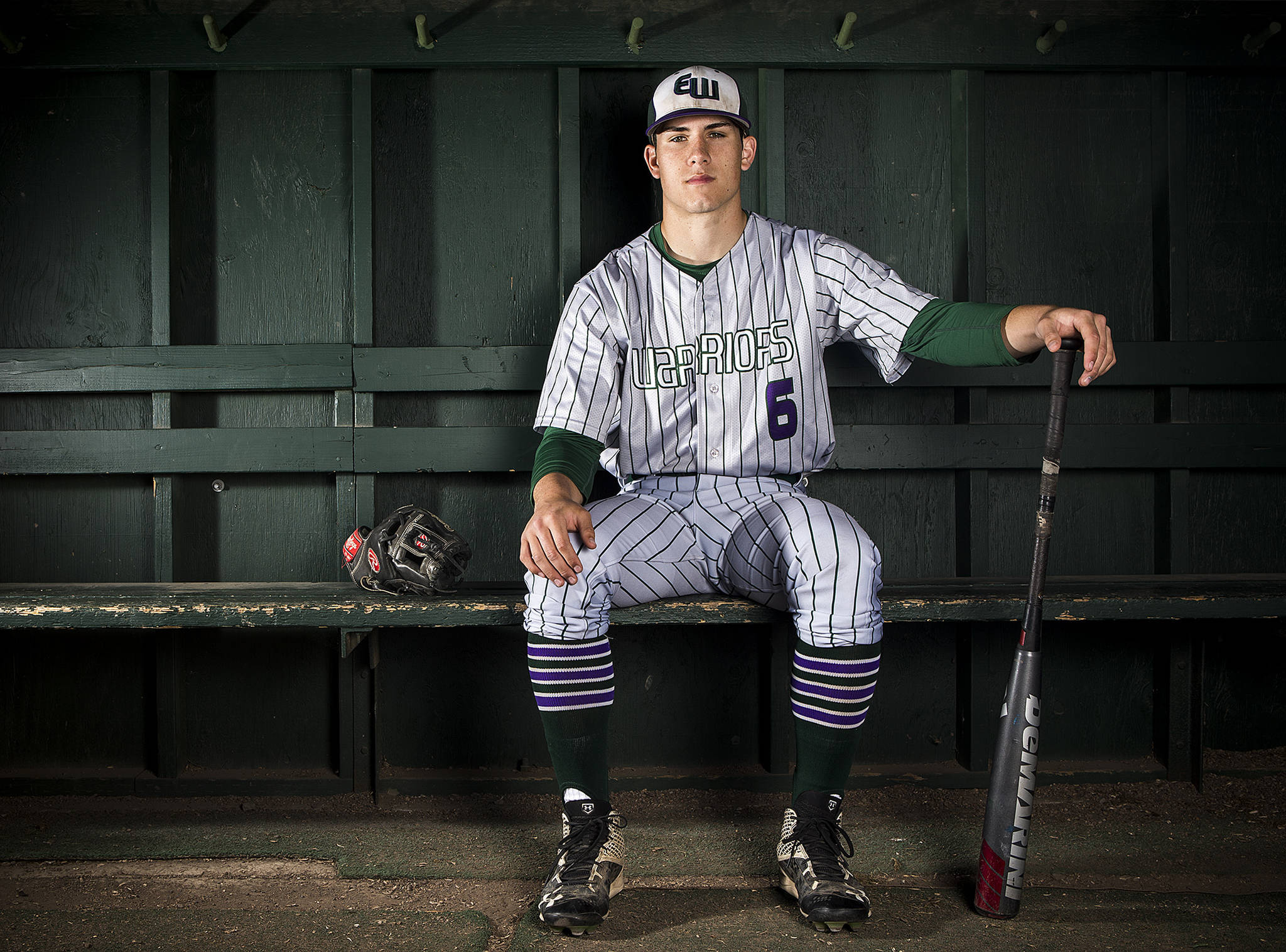 Edmonds-Woodway shortstop Brandon Mitchell is The Herald’s 2017 Baseball Player of the Year. (Ian Terry / The Herald)