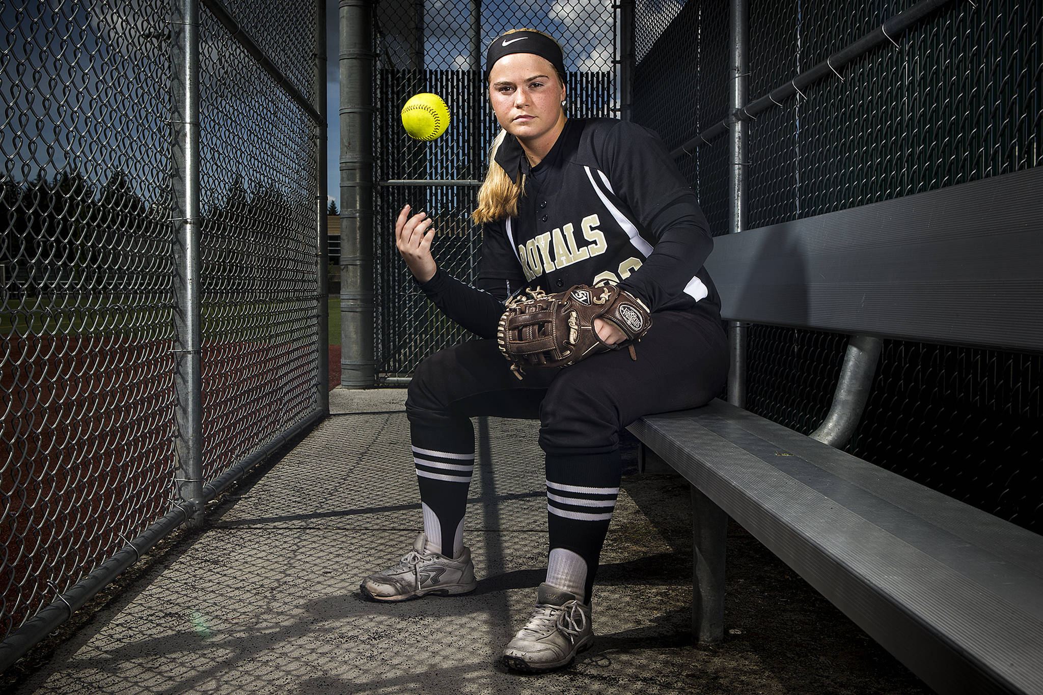 Lynnwood senior Maddie Morgan is The Herald’s 2017 Softball Player of the Year. (Ian Terry / The Herald)