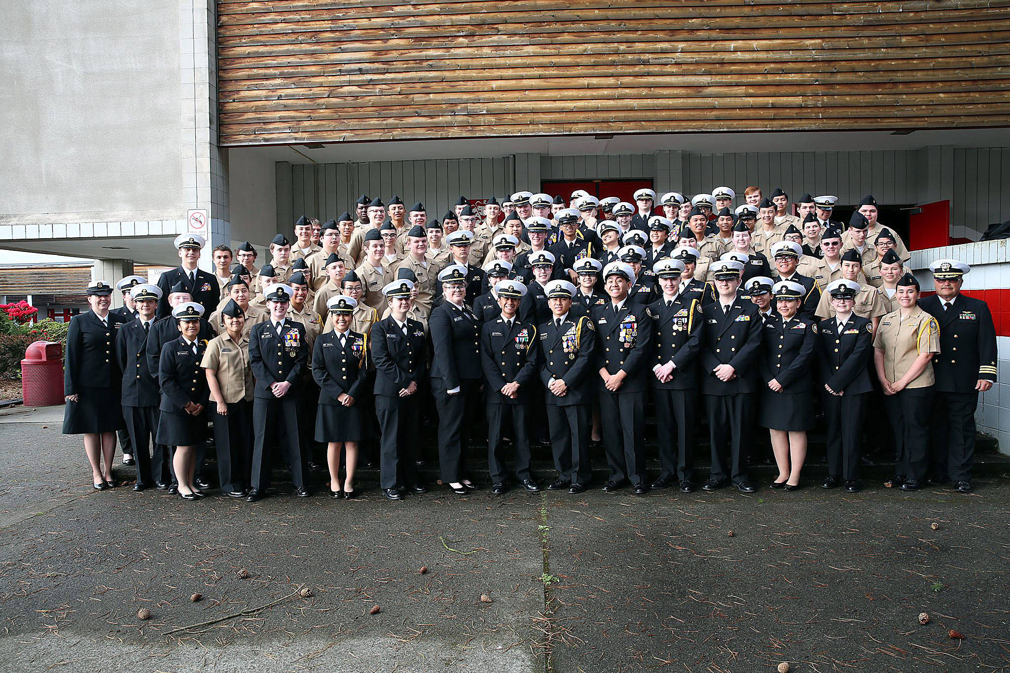 The Marysville School District’s Navy Junior ROTC Quil Ceda Battallion celebrated its end of the year awards ceremony on May 11. (Contributed photo)