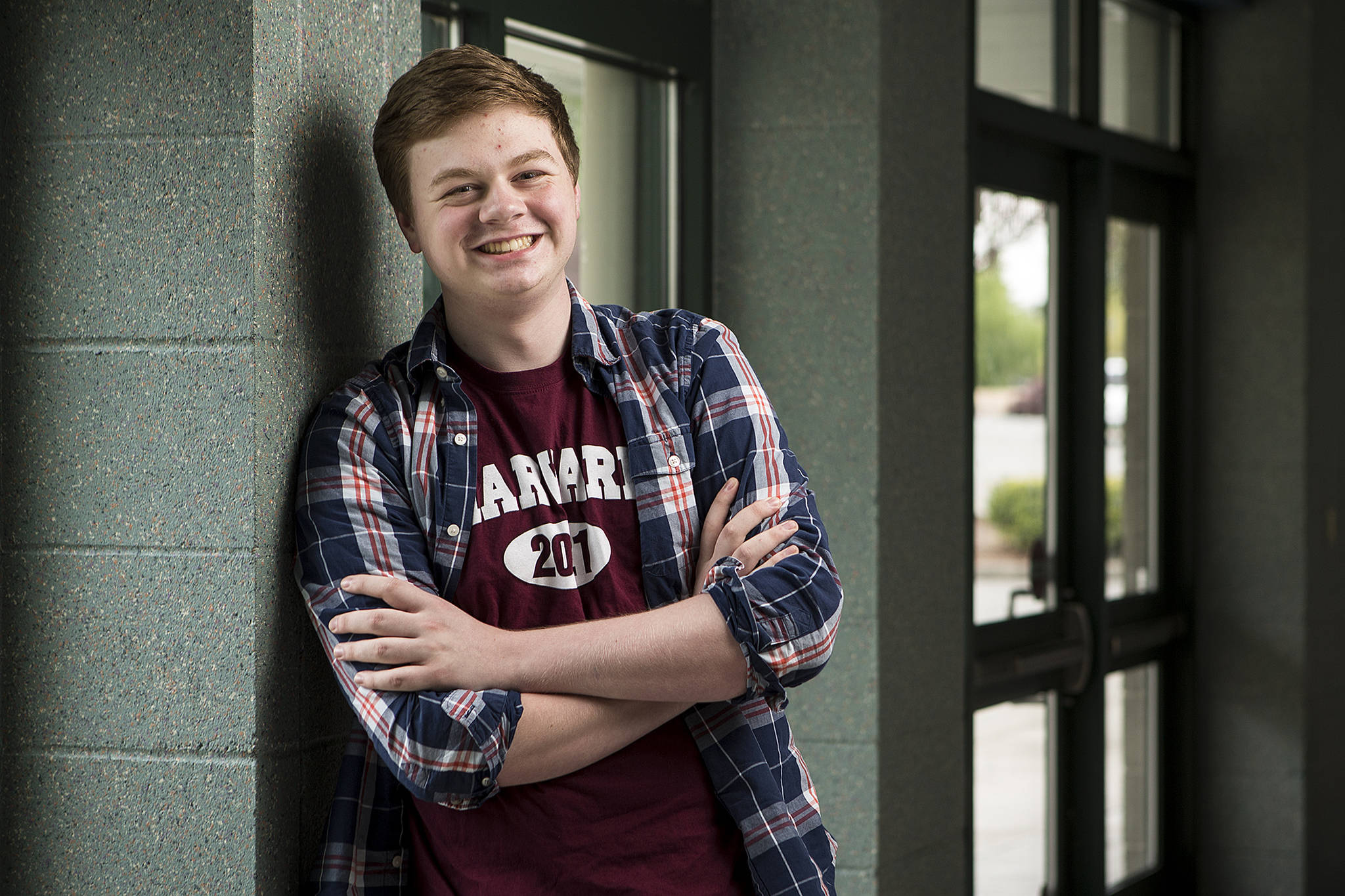 Lake Stevens High School’s Hayden Davis has served on the Snohomish County Human Rights Commission since he was 17 and is headed to Harvard this upcoming fall. (Ian Terry / The Herald)