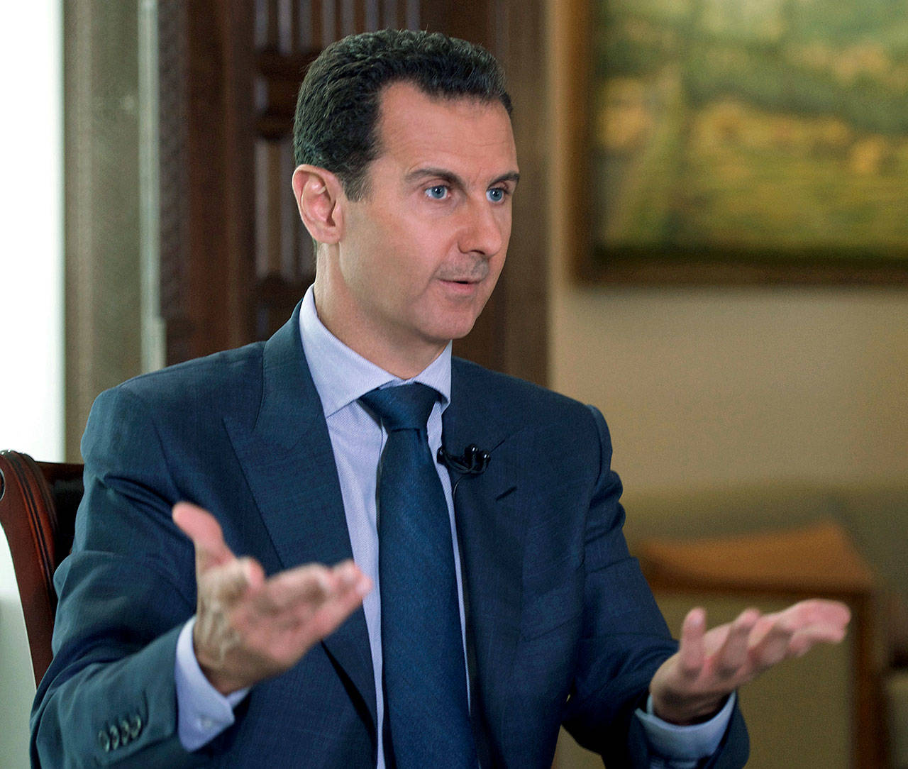 Syrian President Bashar Assad. (Syrian Presidency via AP, File)