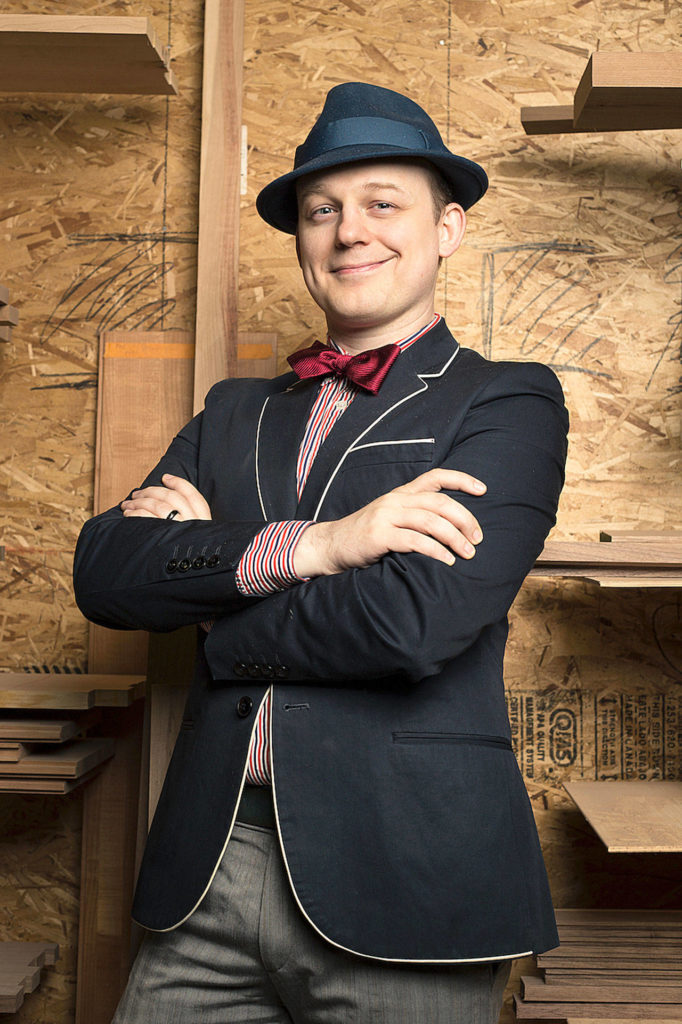 Geek Chic owner Robert Gifford in the warehouse where his high-end gaming tables were built. Gifford started the company a decade ago, but recently closed the business. (Quinn Russell Brown / HBJ)
