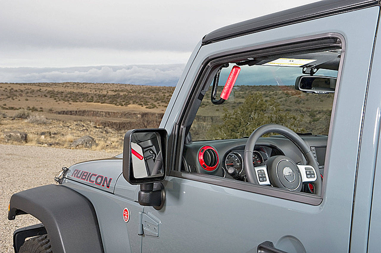 Everett company WD Automotive builds GraBars, sturdy metal bars to allow people to pull themselves into cabs of Jeep Wranglers. The company saw more than $1 million in revenue last year. (Contributed photo)