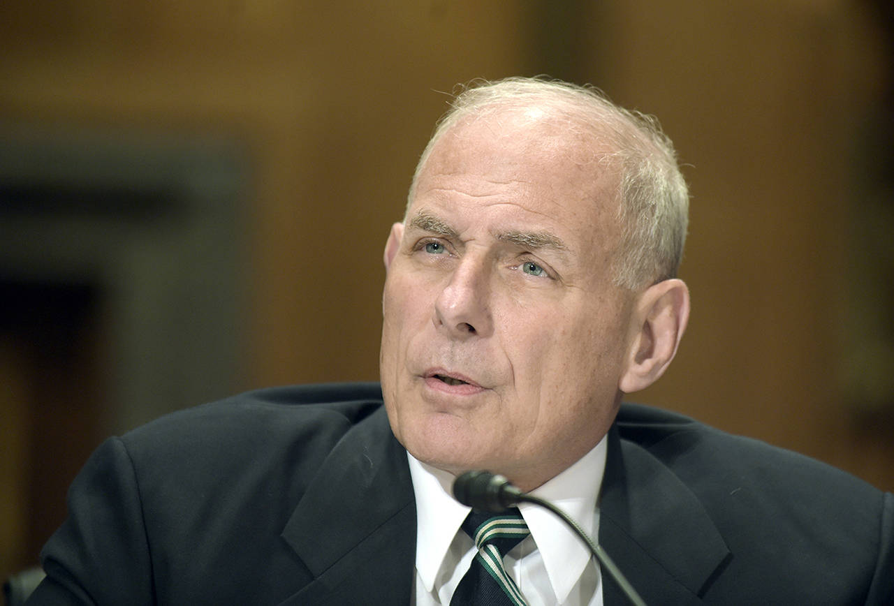 In this June 6 photo, Homeland Security Secretary John Kelly testifies on Capitol Hill in Washington. (AP Photo/Susan Walsh, File)