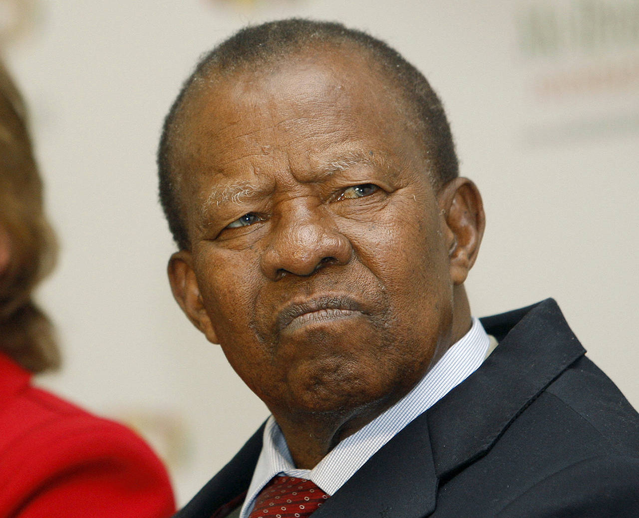 In this Oct. 2009 photo, former Botswana President Ketumile Masire attends a news conference in London. (AP Photo/Kirsty Wigglesworth, File)