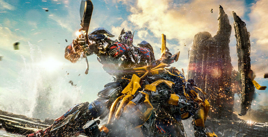Transformers, those action toy figures beloved by millions of adolescent boys and one adult male (director Michael Bay), engage in typically incoherent computer-generated chaos in “Transformers: The Last Knight.” (Paramount Pictures-Bay Films)
