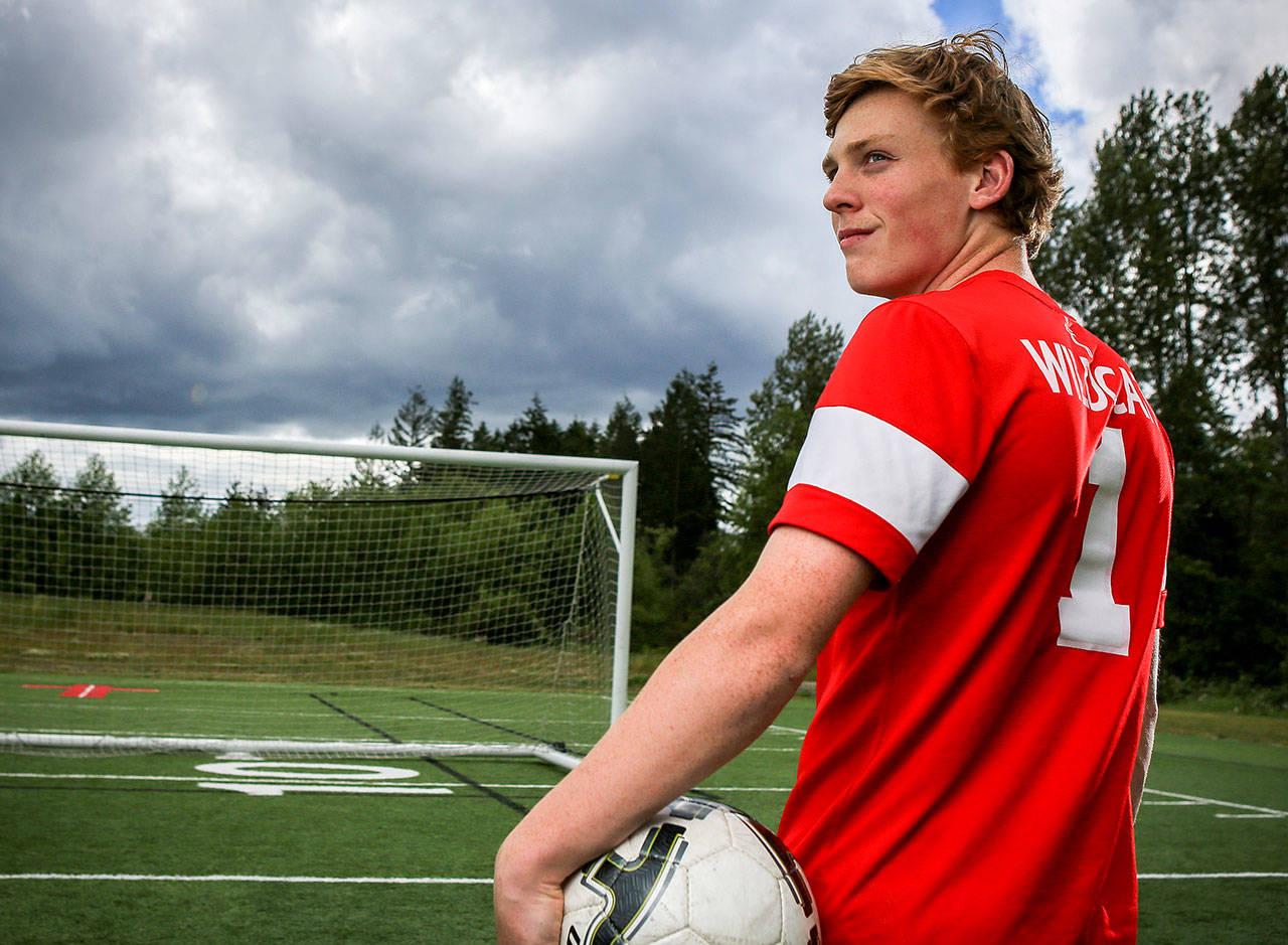 Archbishop Murphy senior Matt Williams is The Herald’s 2017 Boys Soccer Player of the Year. (Kevin Clark / The Herald)