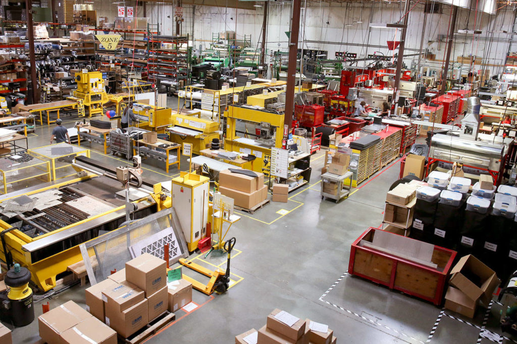 The factory of RAM Technologies in Mukilteo on June 7. (Kevin Clark / The Herald)
