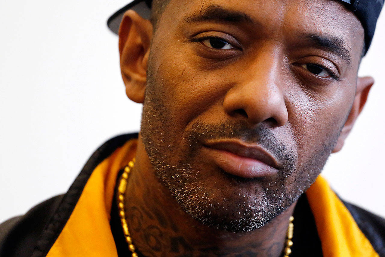 Mobb Deep’s Prodigy poses for a photo in New York on Oct. 13. (AP Photo/Mark Lennihan)