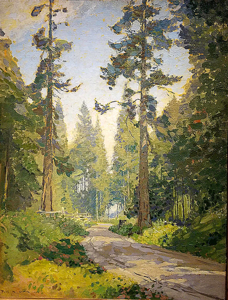A summer morning on Whidbey Island is one of the paintings Gustin made for the Pratt family.
