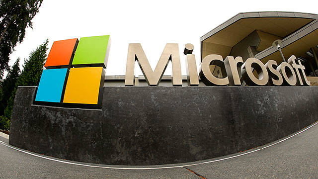 The Microsoft Visitor Center in Redmond is seen in 2014. (AP Photo/Ted Warren)