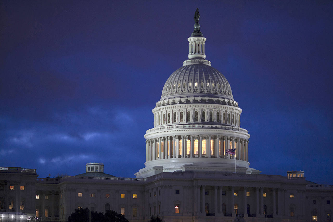 This April 4 photo shows the Capitol at dawn in Washington. (AP Photo/J. Scott Applewhite, File)