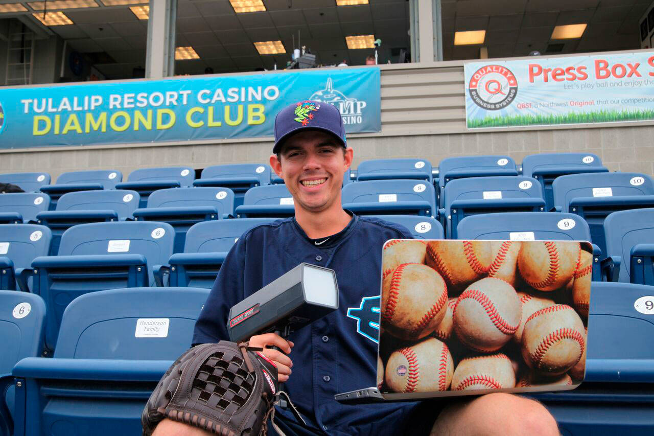 AquaSox pitcher David Hesslink is an MIT graduate who has interned with both the Astros and Rays in their analytics departments. (Jason Grohoske/AquaSox photo)