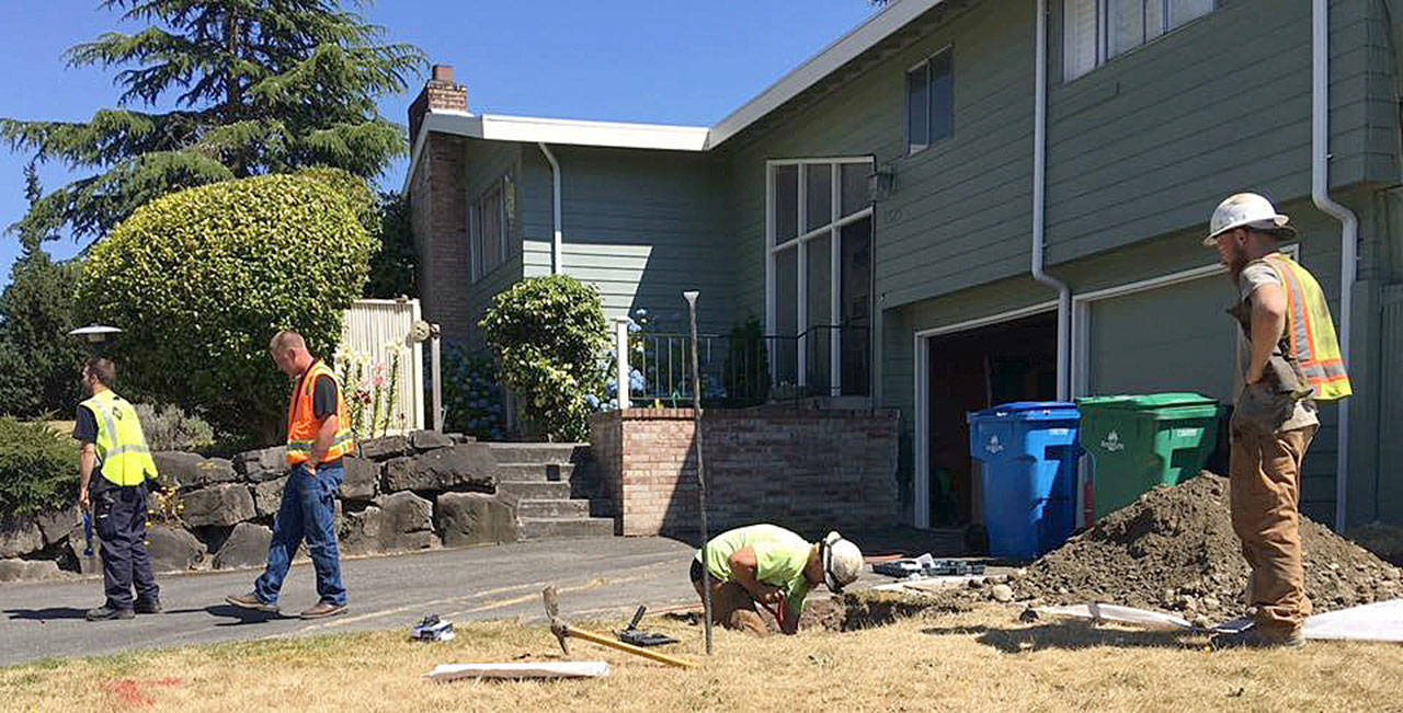 Explosions from gas lines being bored through sewer lines are rare, but it is enough of an issue that Puget Sound Energy is warning people about the danger. (Melissa Davis / For HBJ)