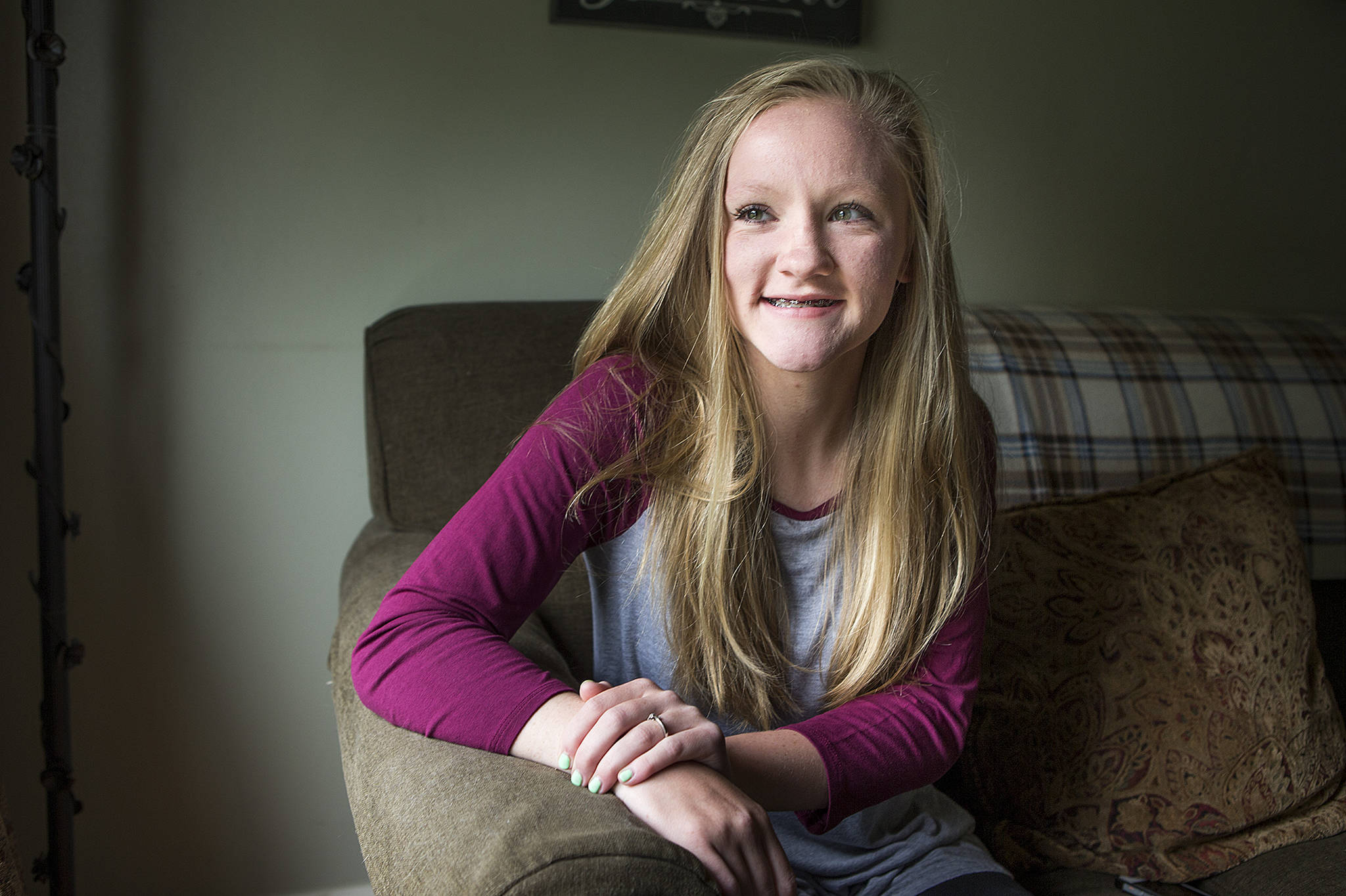 Jessica Stoller, 17, is involved with the veterinary assistant program at Sno-Isle Tech Skills Center and plans to study wildlife biology in the future. (Ian Terry / The Herald)