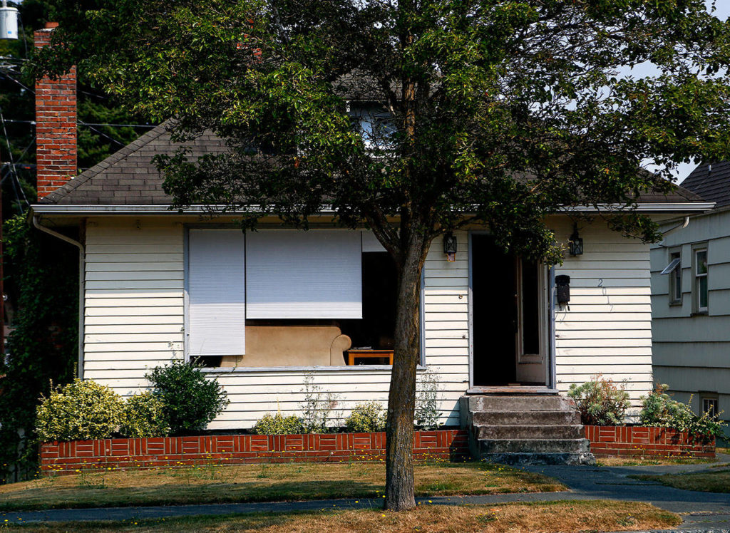 Just a half-block north of Flowers by Adrian is where Bob Adrian’s mother, Lorraine, lived and operated the original flower shop out of the family’s home 65 years ago. (Dan Bates / The Herald)
