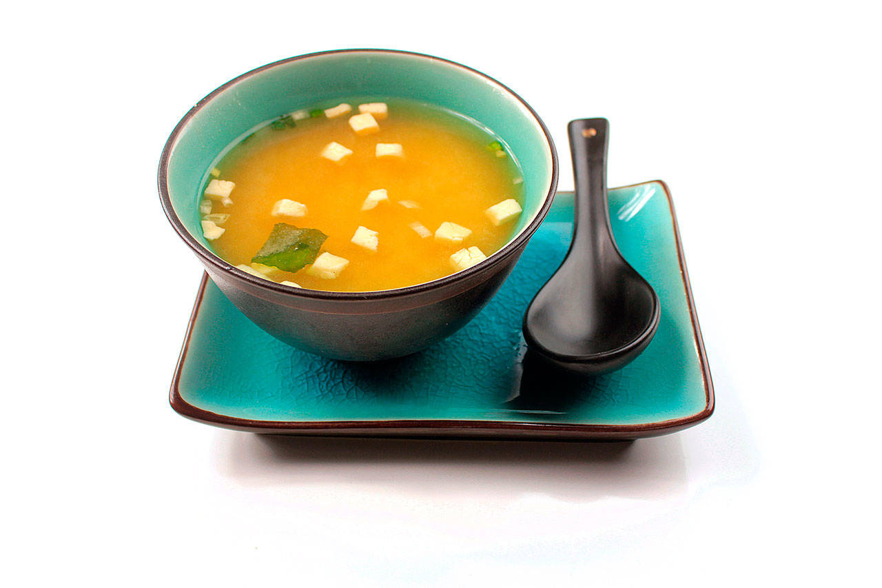 While most of us recognize miso paste for its use in Japanese miso soup, it also adds a unique flavor to sauces and marinades, baked tofu or vegetable dishes. (Juan Carlos De La Calle Velez/Dreamstime)