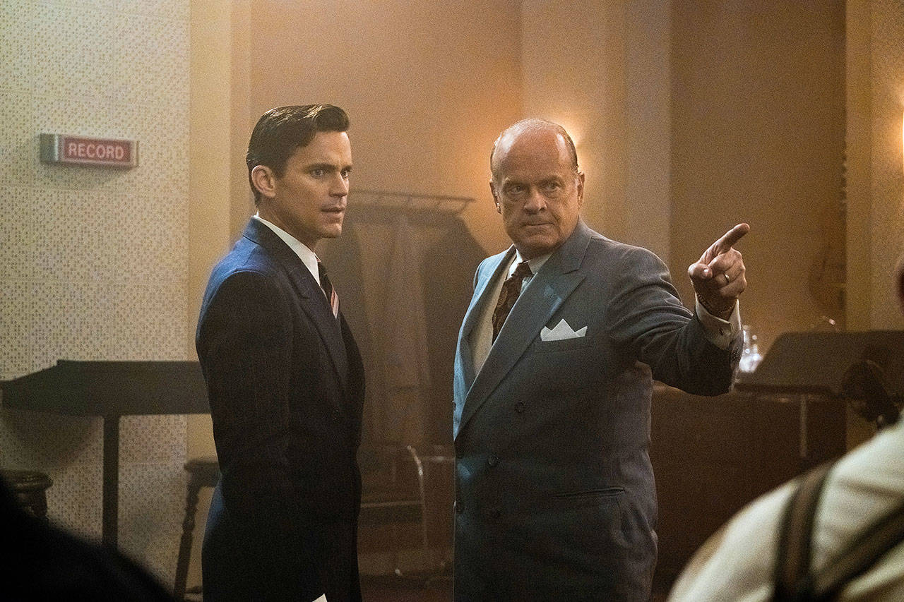 Matt Bomer as Monroe Stahr (left) and Kelsey Grammer as Pat Brady in the Amazon Prime series, “The Last Tycoon.” (Amazon Prime Video)