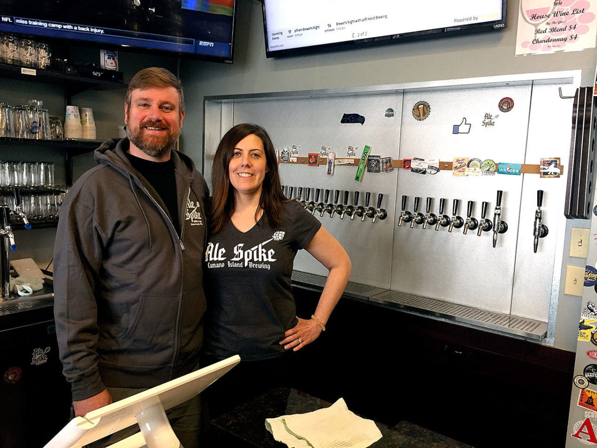 Beer of the Week Ale Spike’s MicRO Red, for regular customer