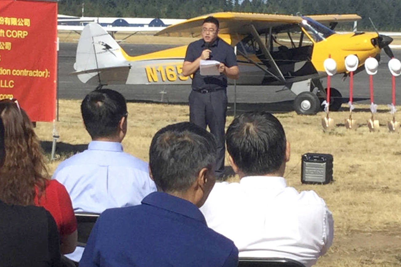 Chinese firm breaks ground on Arlington plane-building plant