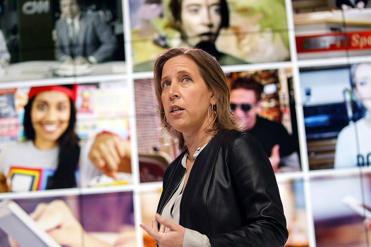 Susan Wojcicki, CEO of YouTube, is the highest-ranking female Google employee to respond to the memo controversy. (Patrick Fallon / Bloomberg)