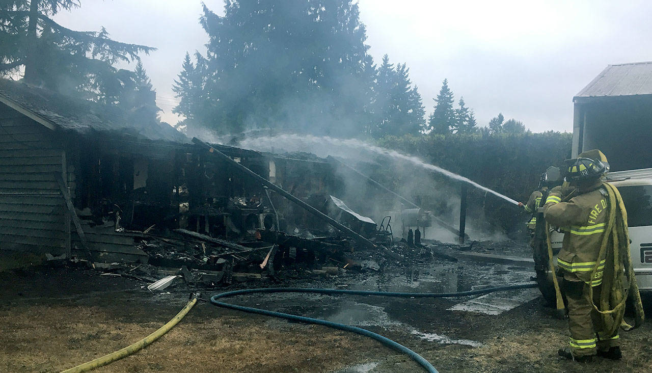 Damage from the Sunday morning blaze is estimated at $285,000. (Snohomish County Fire District 1)