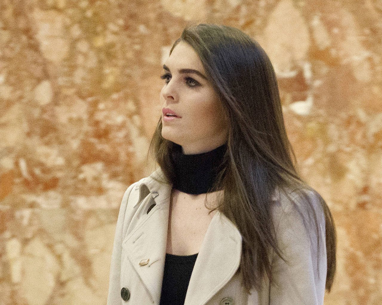 In this 2016 photo, Hope Hicks arrives at Trump Tower in New York. (AP Photo/ Evan Vucci, File)