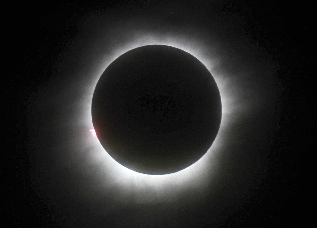 A solar eclipse on Monday is set to star in several special broadcasts on TV and online. PBS, ABC, NBC, NASA Television and the Science Channel are among the outlets planning extended coverage of the first solar eclipse visible across the United States in 99 years. (AP File Photo)