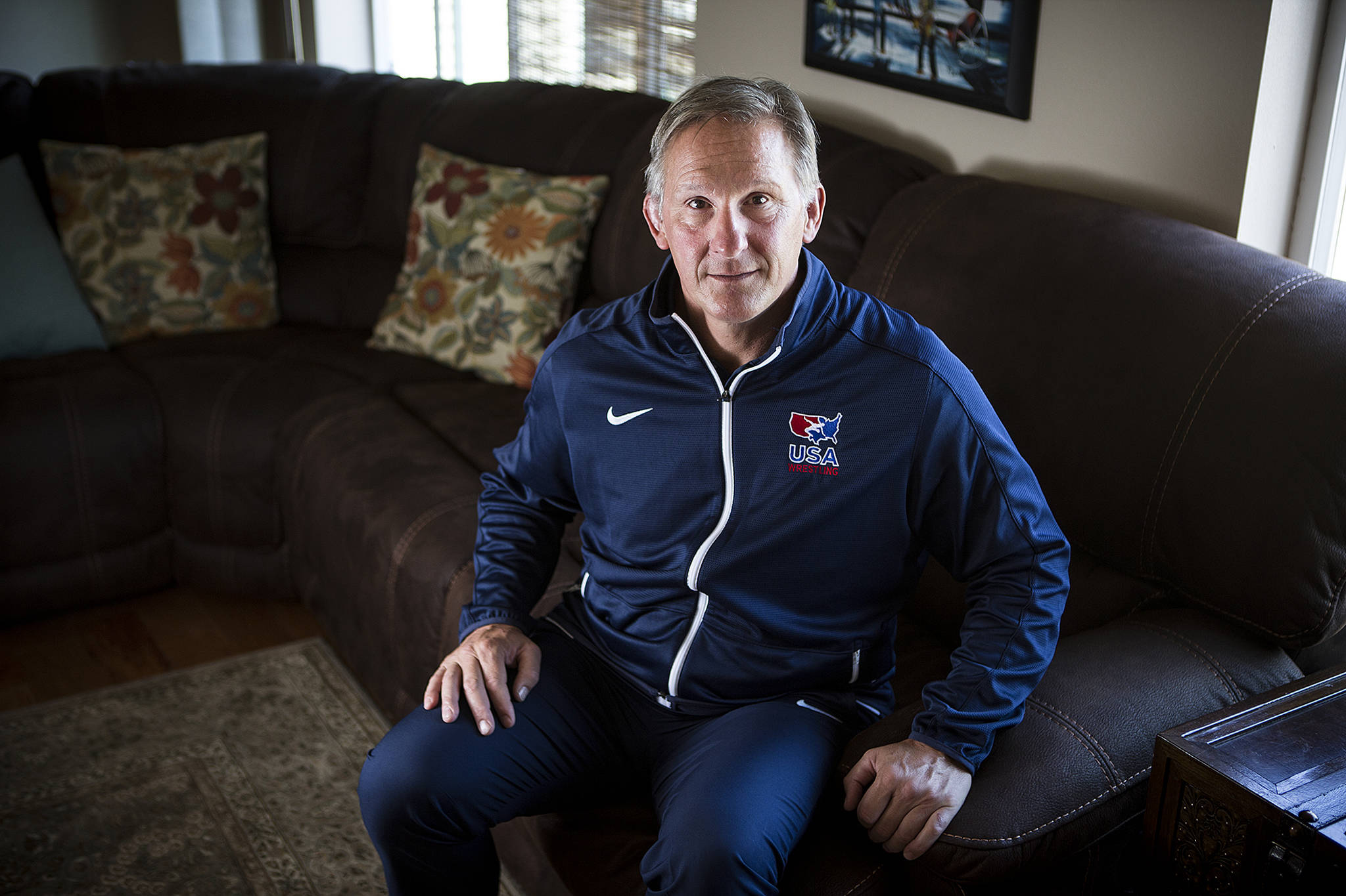 Brent Barnes has won 11 state titles at Lake Stevens along with leading three American women to world titles at the international level. (Ian Terry / The Herald)