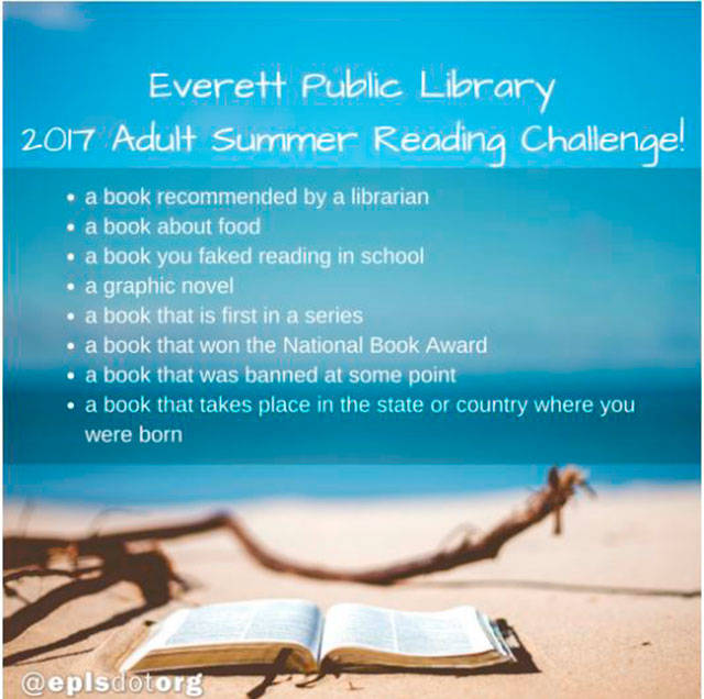 There’s still time to tackle the 2017 Everett Public Library summer reading challenge. (Everett Public Library image)