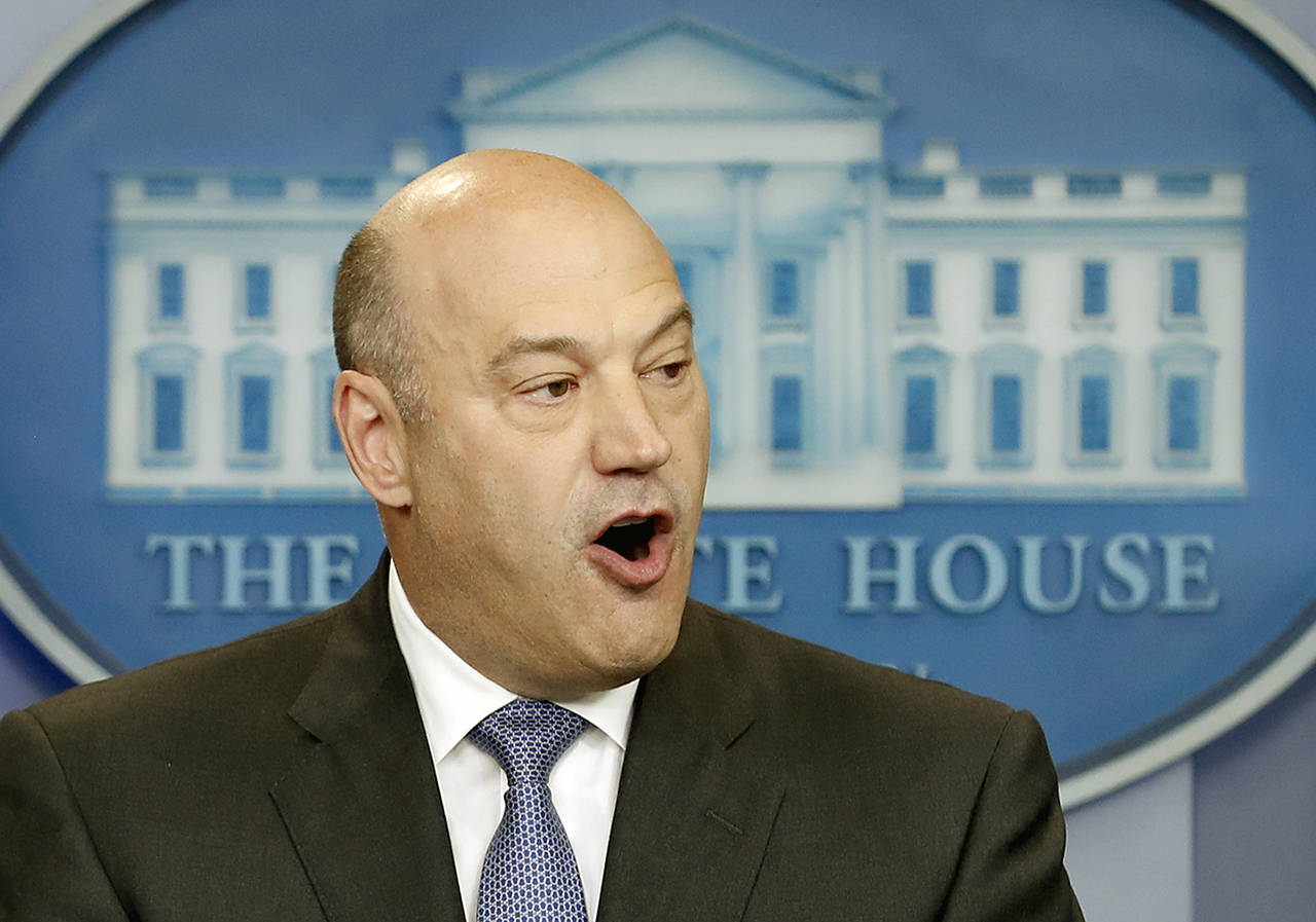 In this April 26 photo, National Economic Director Gary Cohn speaks in the briefing room of the White House in Washington. (AP Photo/Carolyn Kaster)