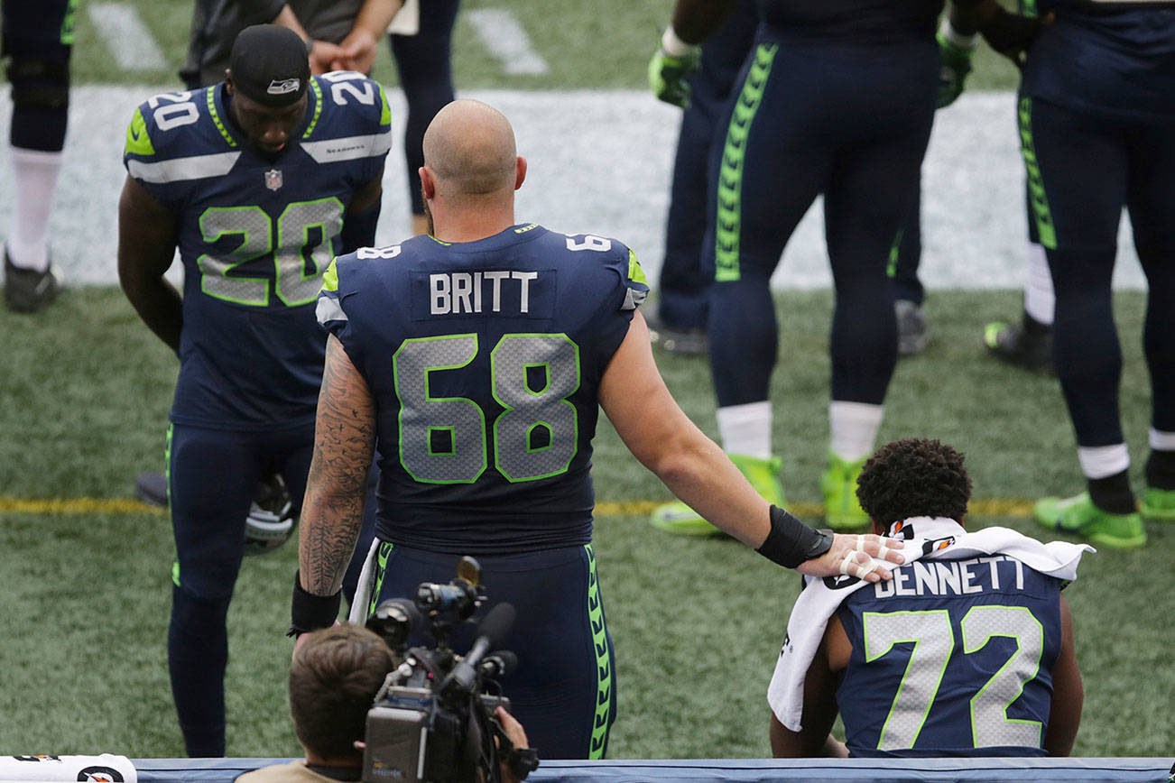 It took guts for Britt to join Bennett’s anthem protest