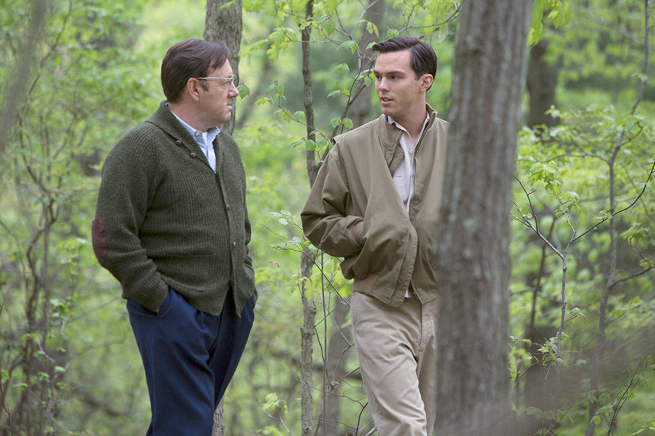 Nicholas Hoult (he was the kid in “About a Boy”) plays the young J.D. Salinger and Kevin Spacey is the editor who discovers and encourages him in “Rebel in the Rye.” (IFC Films)
