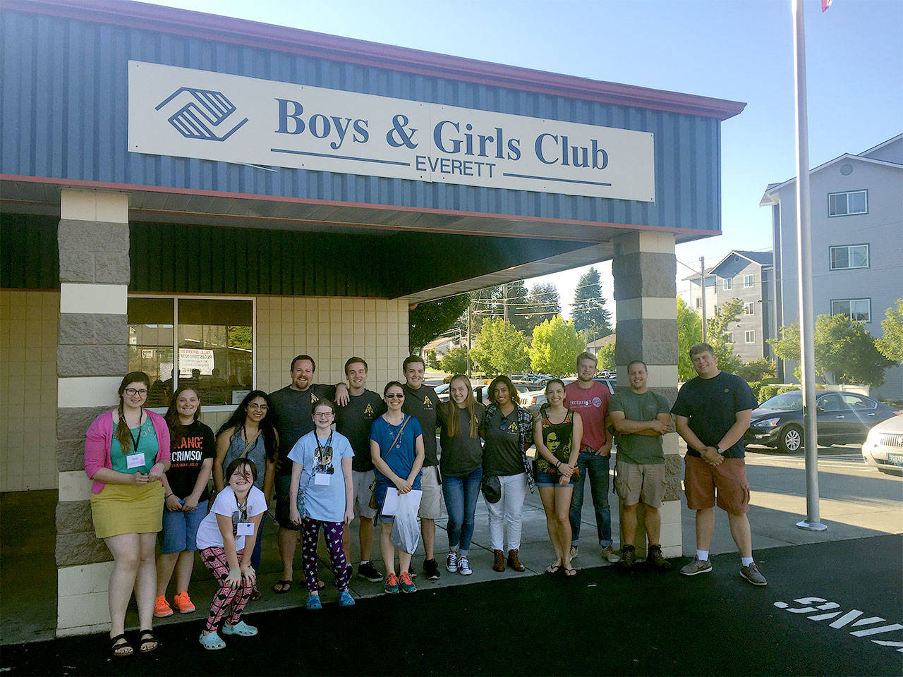 The new Snohomish County Rotaract Club on Aug. 31 held a “Back to School Field Day” at the Everett Boys & Girls Club. (Contributed photo)
