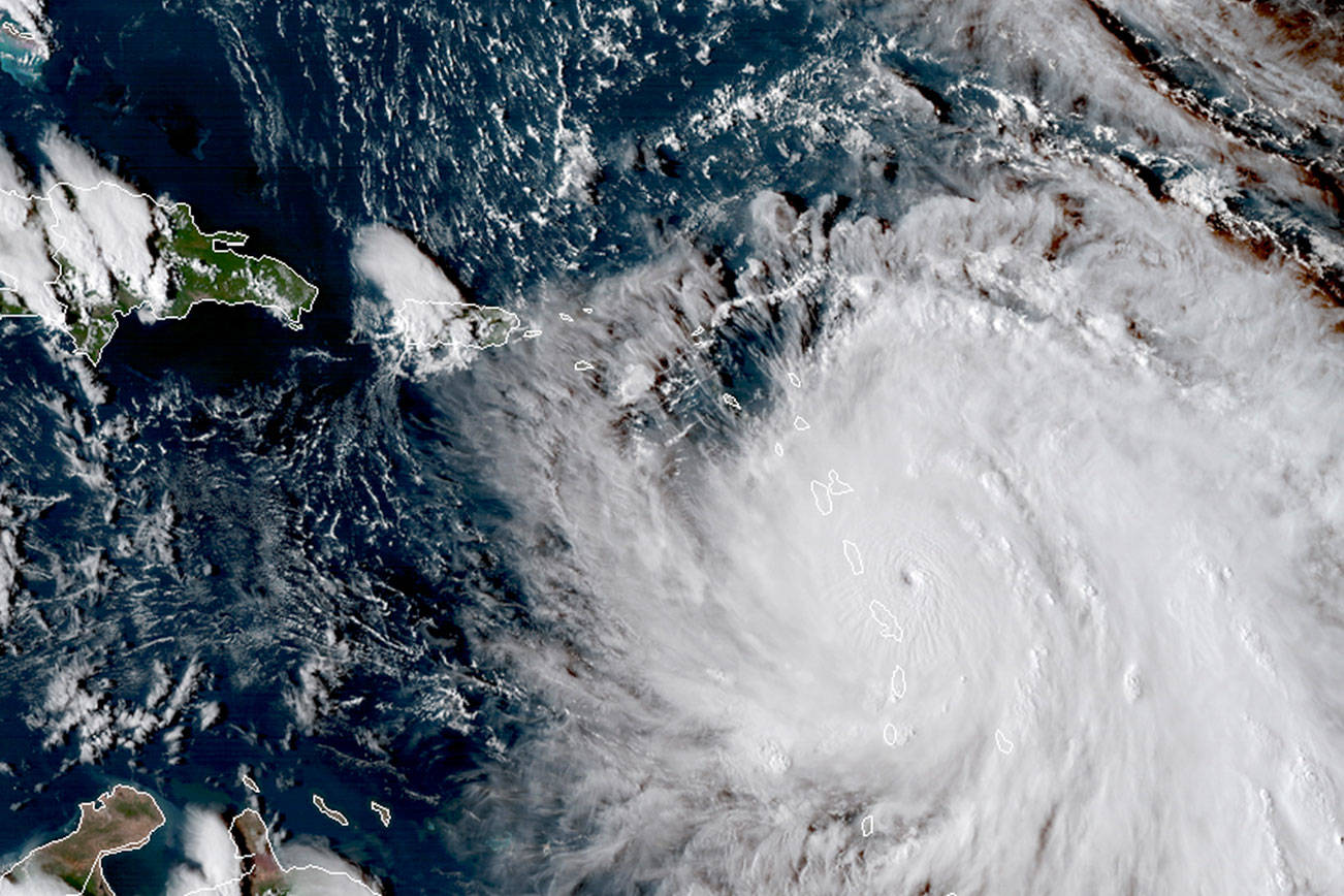 Hurricane Maria slams Dominica and takes aim at Puerto Rico