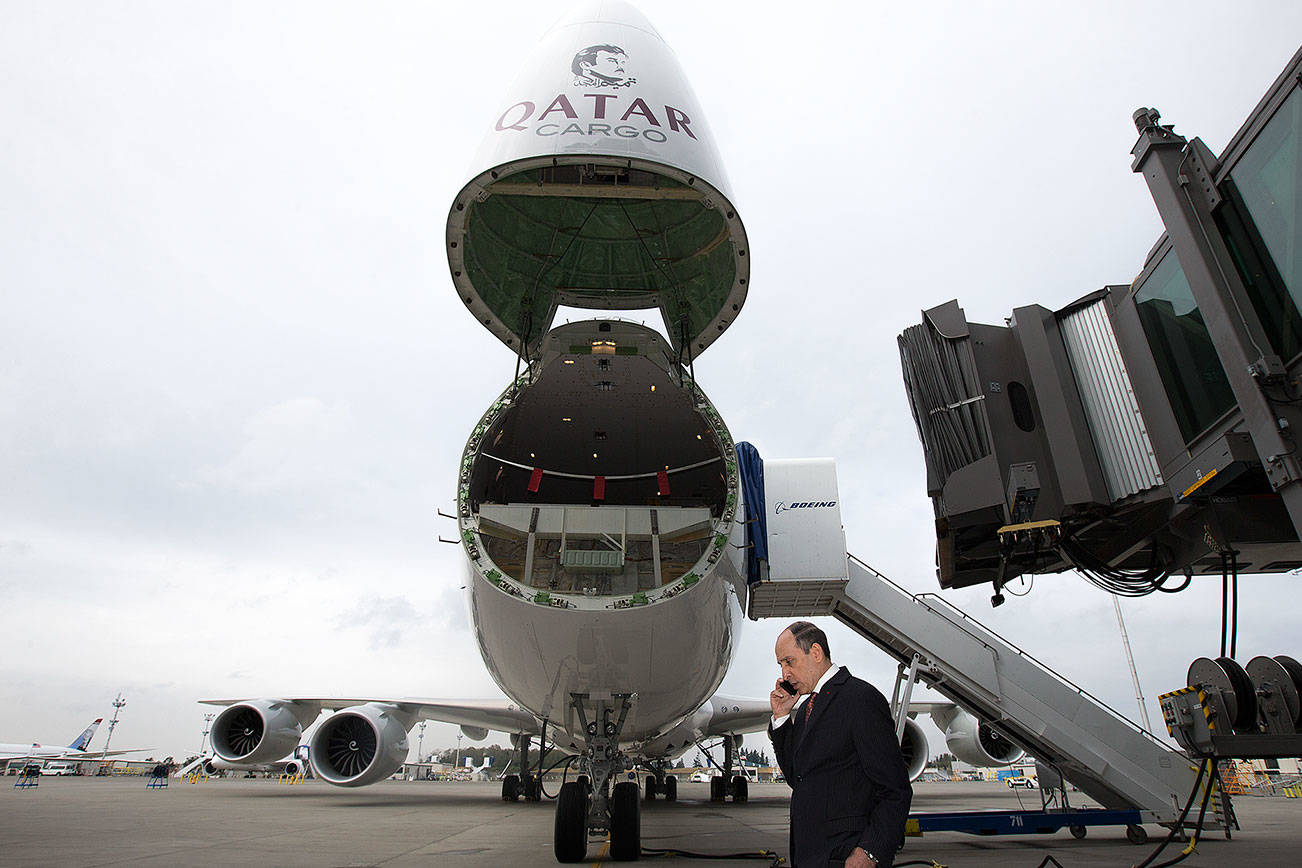 Special delivery of ‘beautiful bird’ at Boeing in Everett