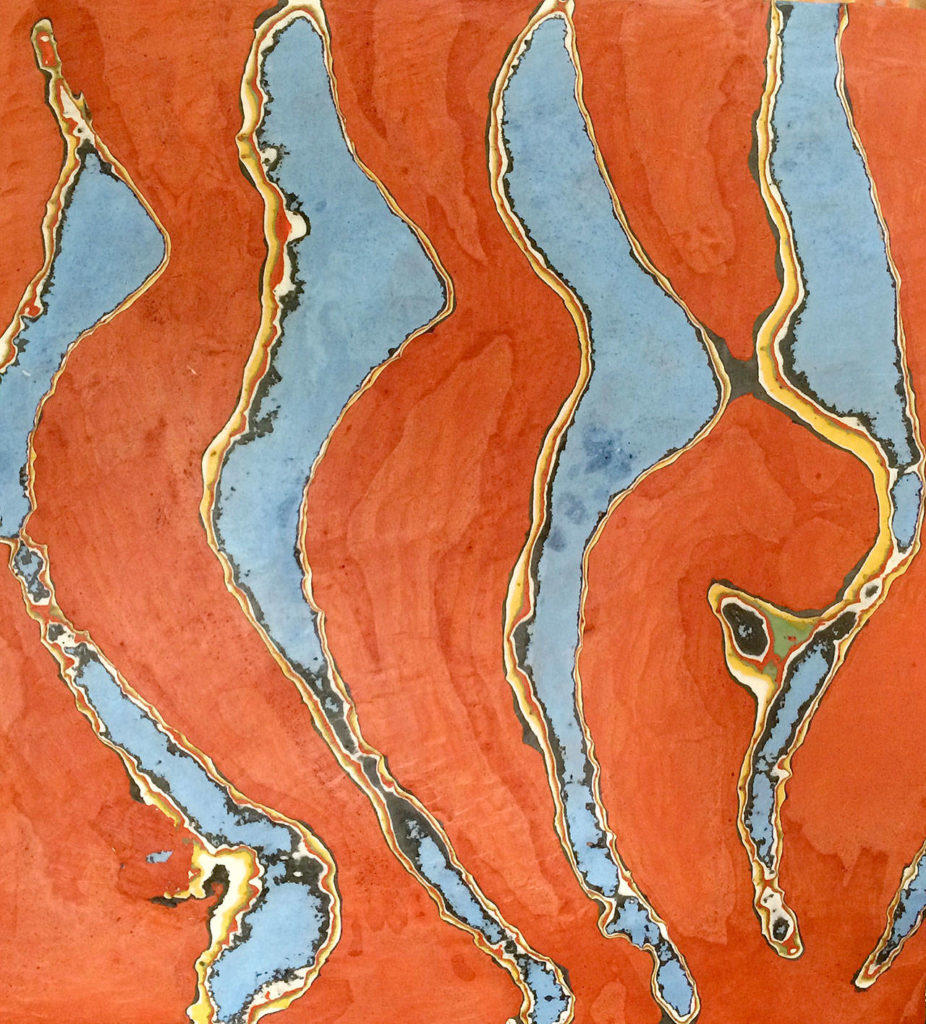 “Skagit River sand cast No. 1” by longtime Skagit Valley artist Allen Moe will be displayed Oct. 6-29 at Smith & Vallee Gallery in Edison.

