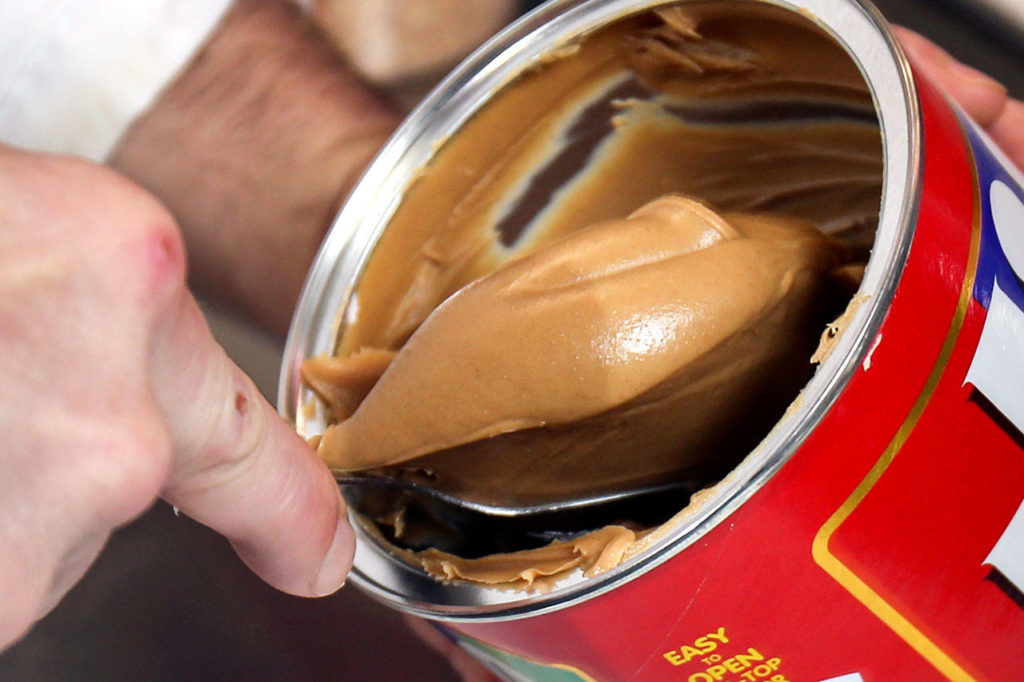 Jiff peanut butter is a key ingredient for Buck’s peanut butter pie. (Kevin Clark / The Herald)
