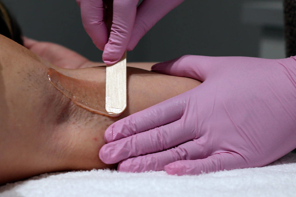 Waxology offers a full range of waxing options, including underarms. (Kevin Clark / The Herald)
