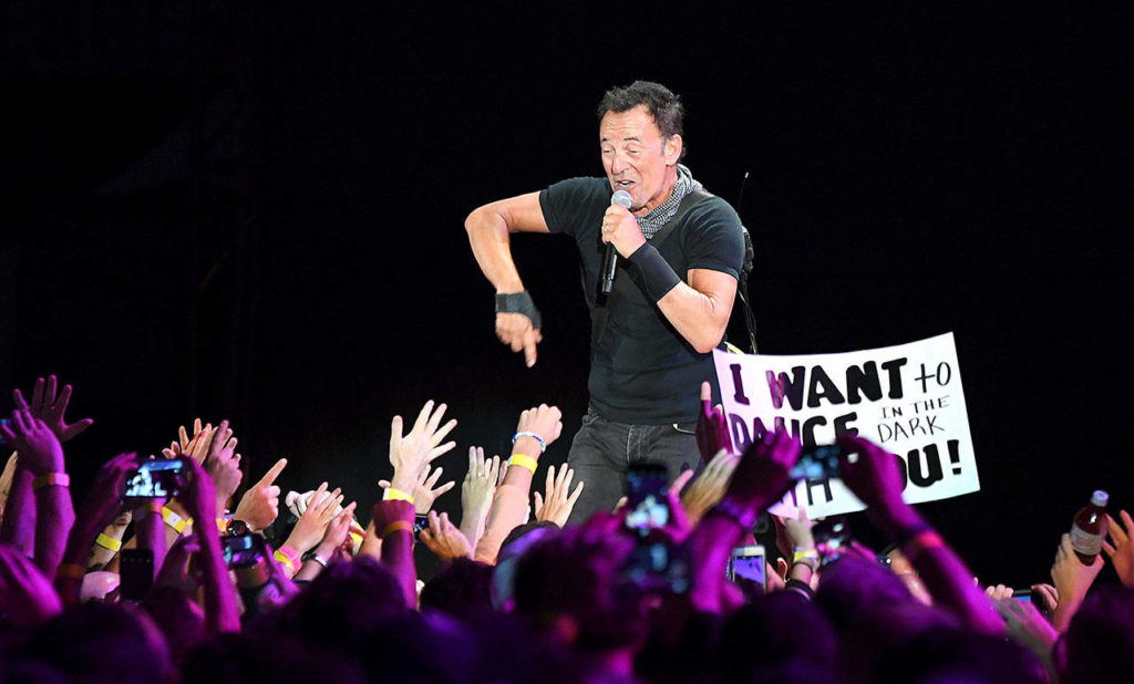 Springsteen has committed at least the next four months to a Broadway residency, a length of stay unheard of for a rock singer-songwriter of his fame and reach. (Washington Post photo by Jonathan Newton)
