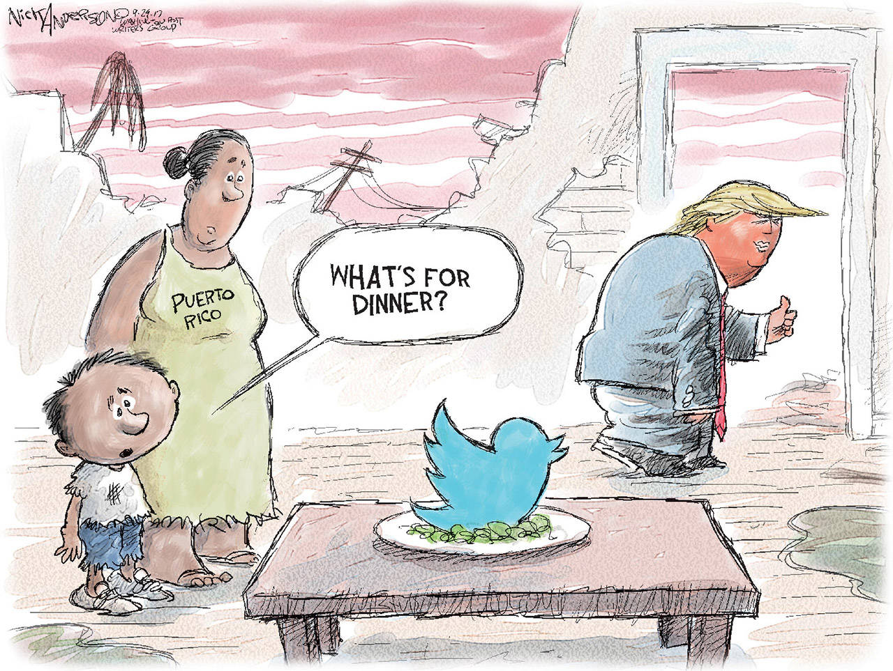 Editorial cartoons for Sunday, Oct. 1