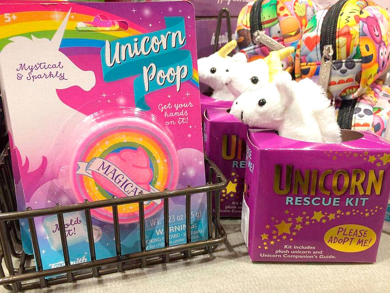 Some stores are cashing in on the mythical creature craze and carry some unicorn items, including unicorn poop. (Bethany Clough/Fresno Bee)