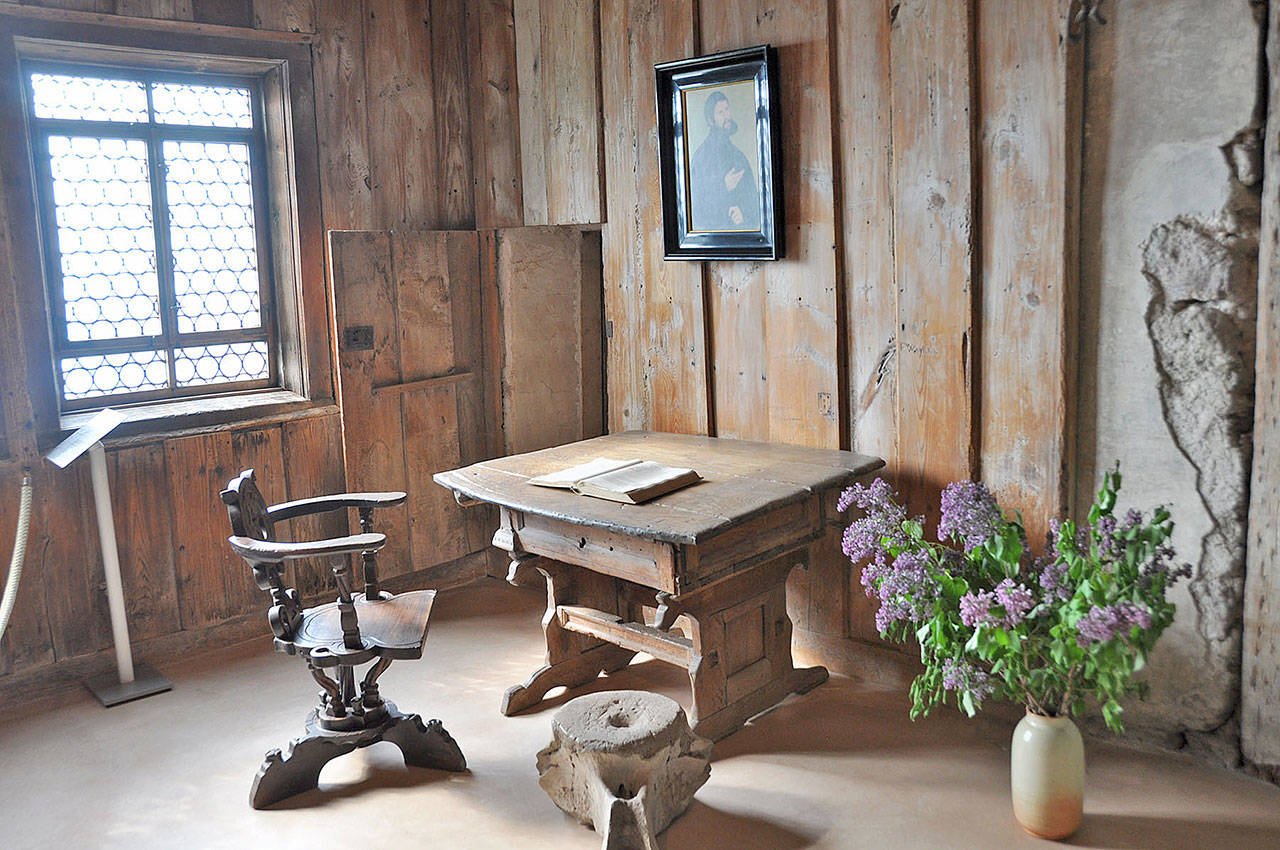 The humble Luther Room in Wartburg Castle is where Martin Luther spent 10 months translating the New Testament into German.
