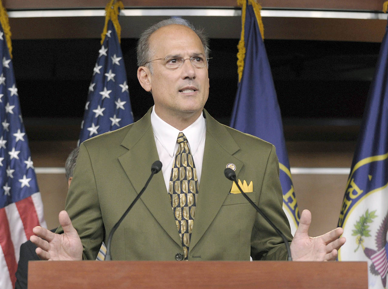 In this 2011 photo, Rep. Thomas Marino, R-Pa., speaks during a news conference on Capitol Hill in Washington. (AP Photo/Susan Walsh)