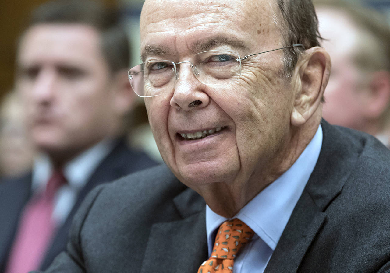 In this Oct. 12 photo, Commerce Secretary Wilbur Ross appears before the House Committee on Oversight and Government Reform on Capitol Hill in Washington. (AP Photo/J. Scott Applewhite)