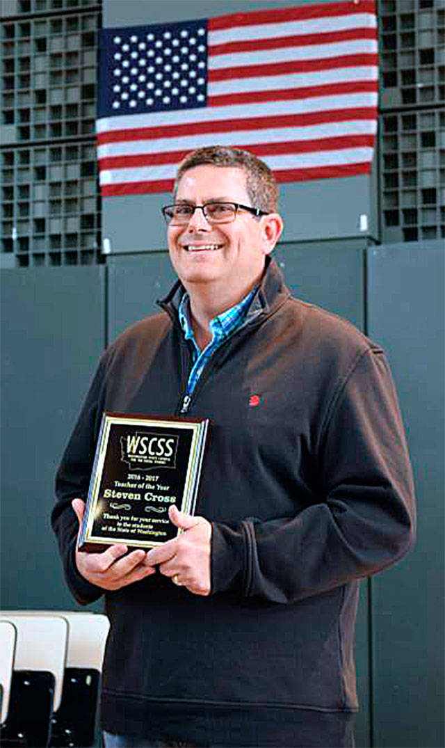 The Washington State Council for the Social Studies named Steven Cross, a social studies teacher at Marysville Getchell High School, its 2016-17 Teacher of the Year.