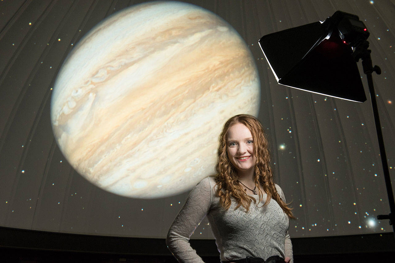 Juliette Becker, a Henry M. Jackson High School graduate conducting research at the University of Michigan as a doctoral student, has discovered evidence confirming other scientists’ suspicions there might be a planet beyond Neptune. (Austin Thomason / Michigan Photography)